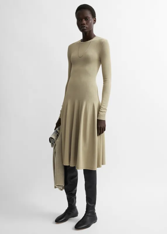 Sculpted knit dress sage made by Toteme