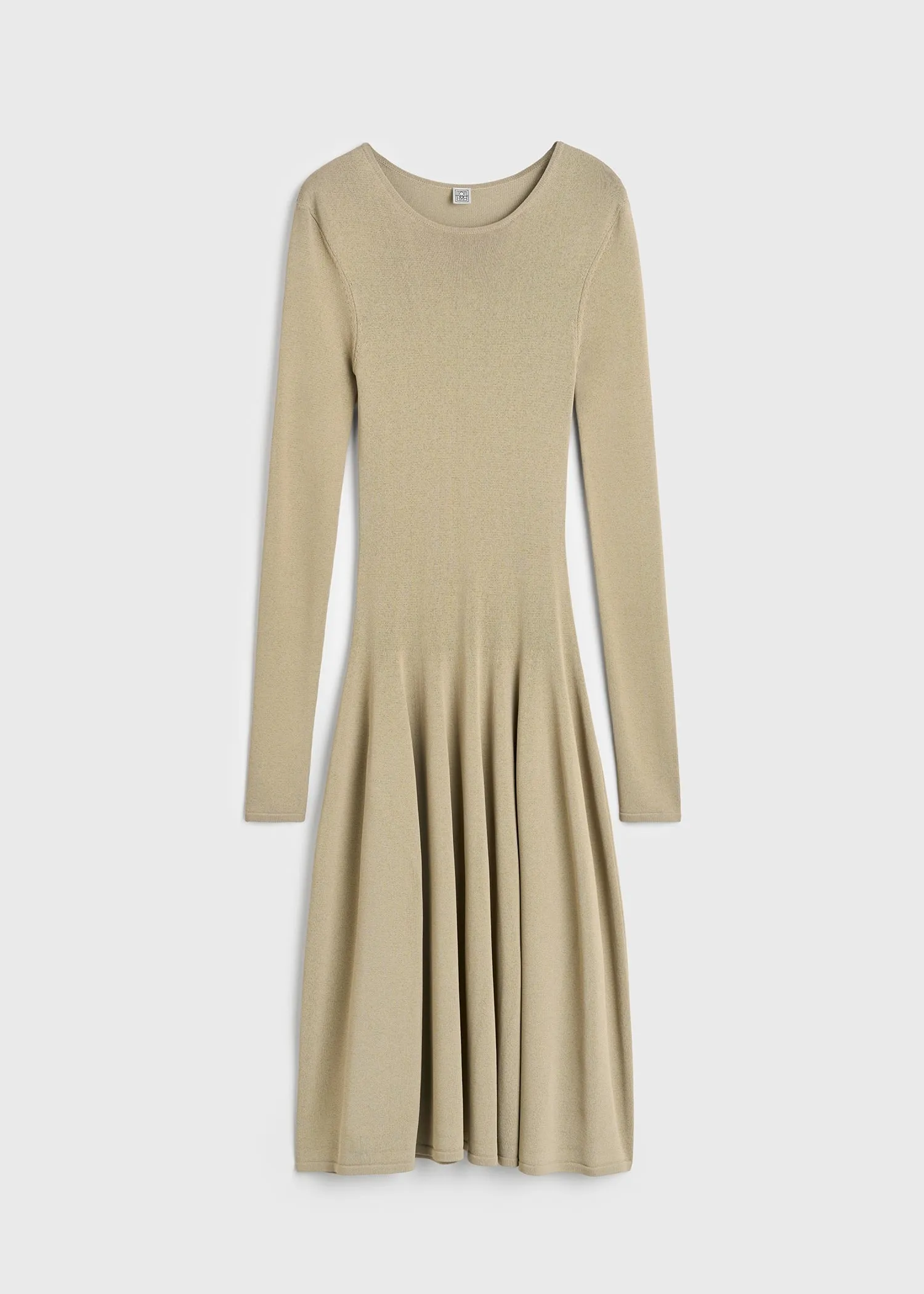 Sculpted knit dress sage sold by Toteme product image thumbnail 5