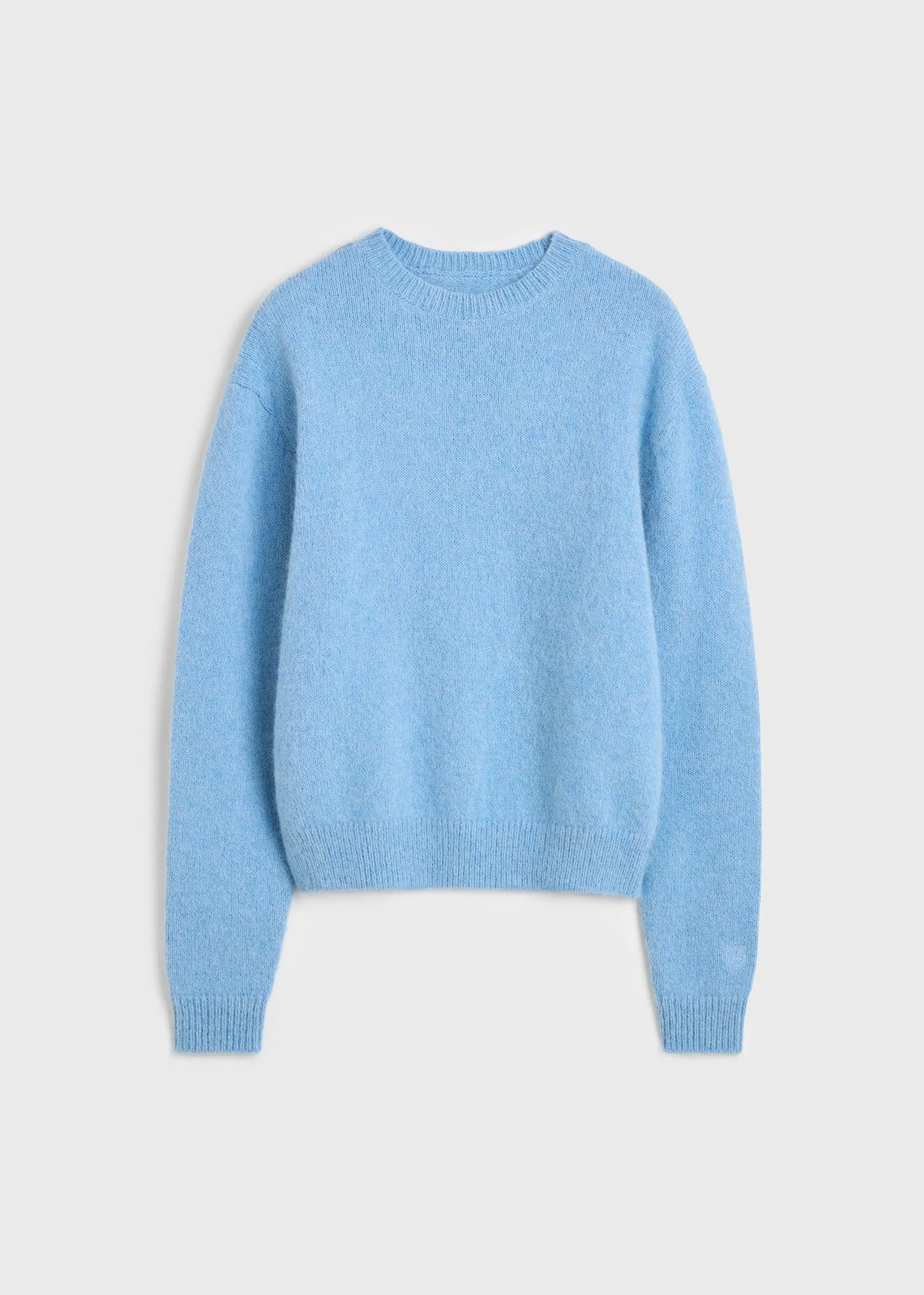 Classic alpaca crew knit pale blue sold by Toteme product image thumbnail 5