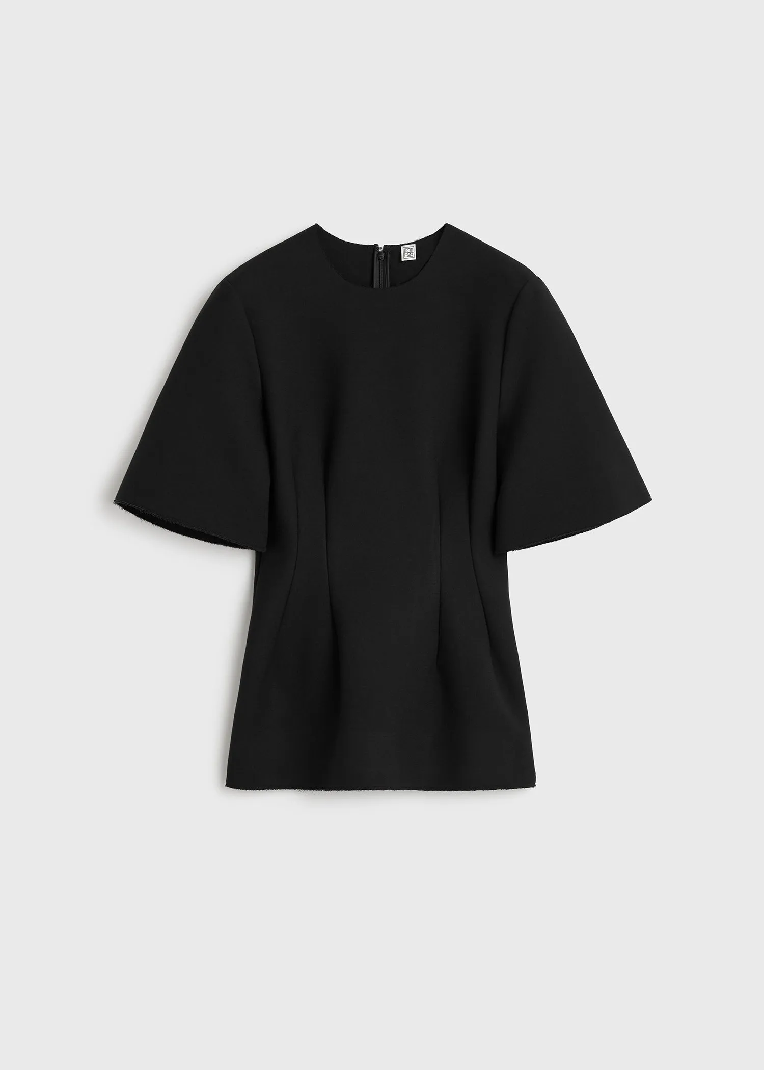 Sculptural scuba top black sold by Toteme product image thumbnail 5