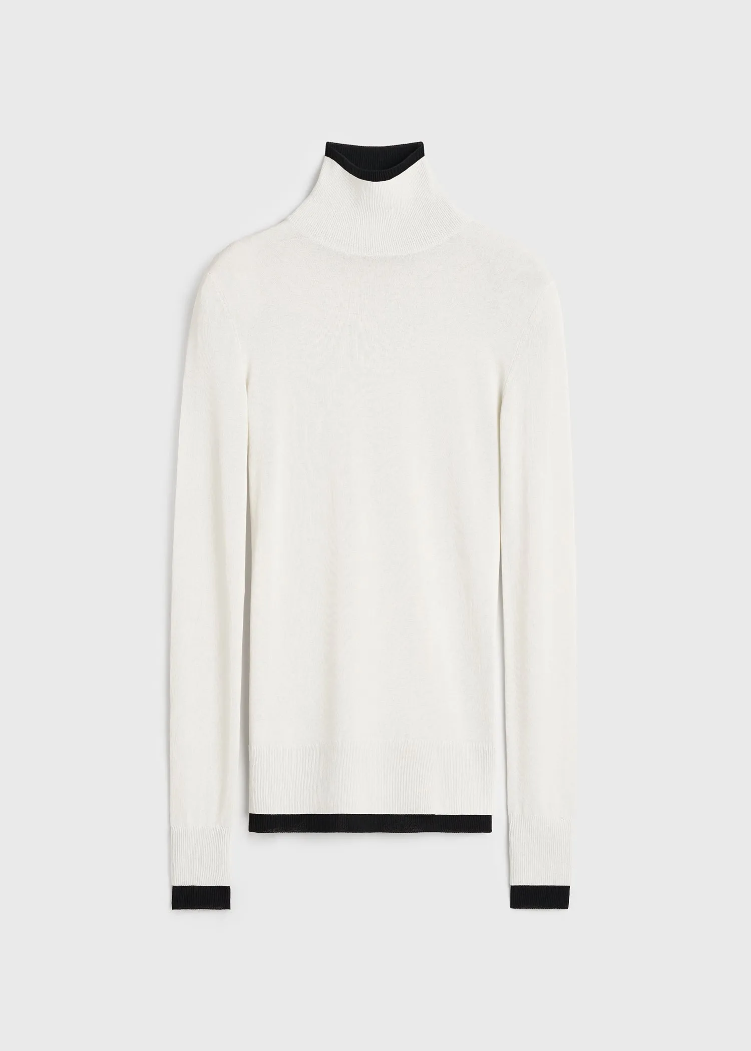 Fitted ribbed top off-white sold by Toteme product image thumbnail 5