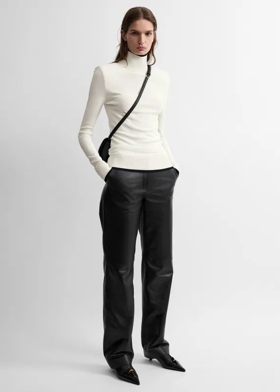 Fitted ribbed top off-white made by Toteme