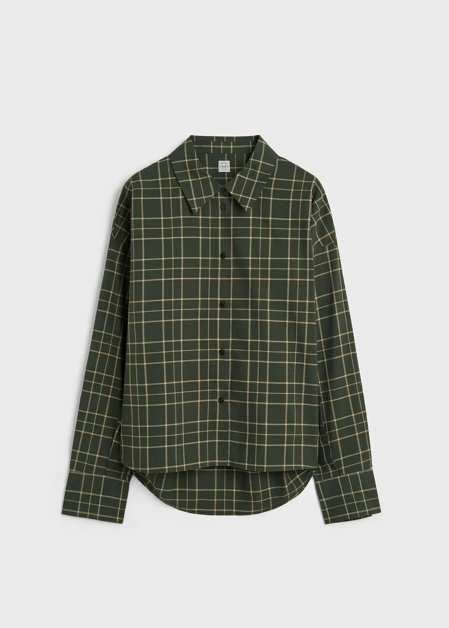 Boxy shirt pine/popcorn sold by Toteme product image thumbnail 5