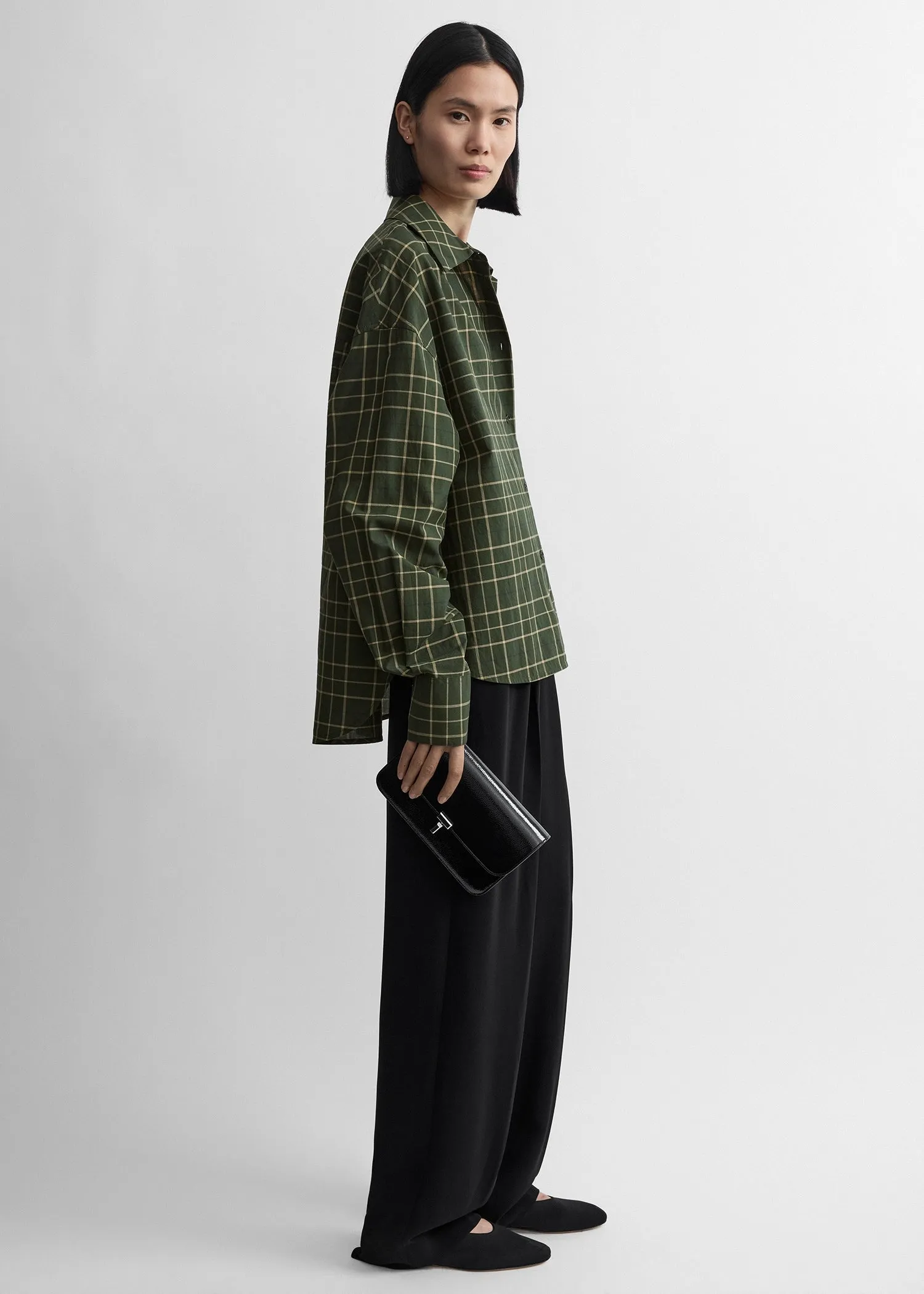 Boxy shirt pine/popcorn sold by Toteme product image thumbnail 2
