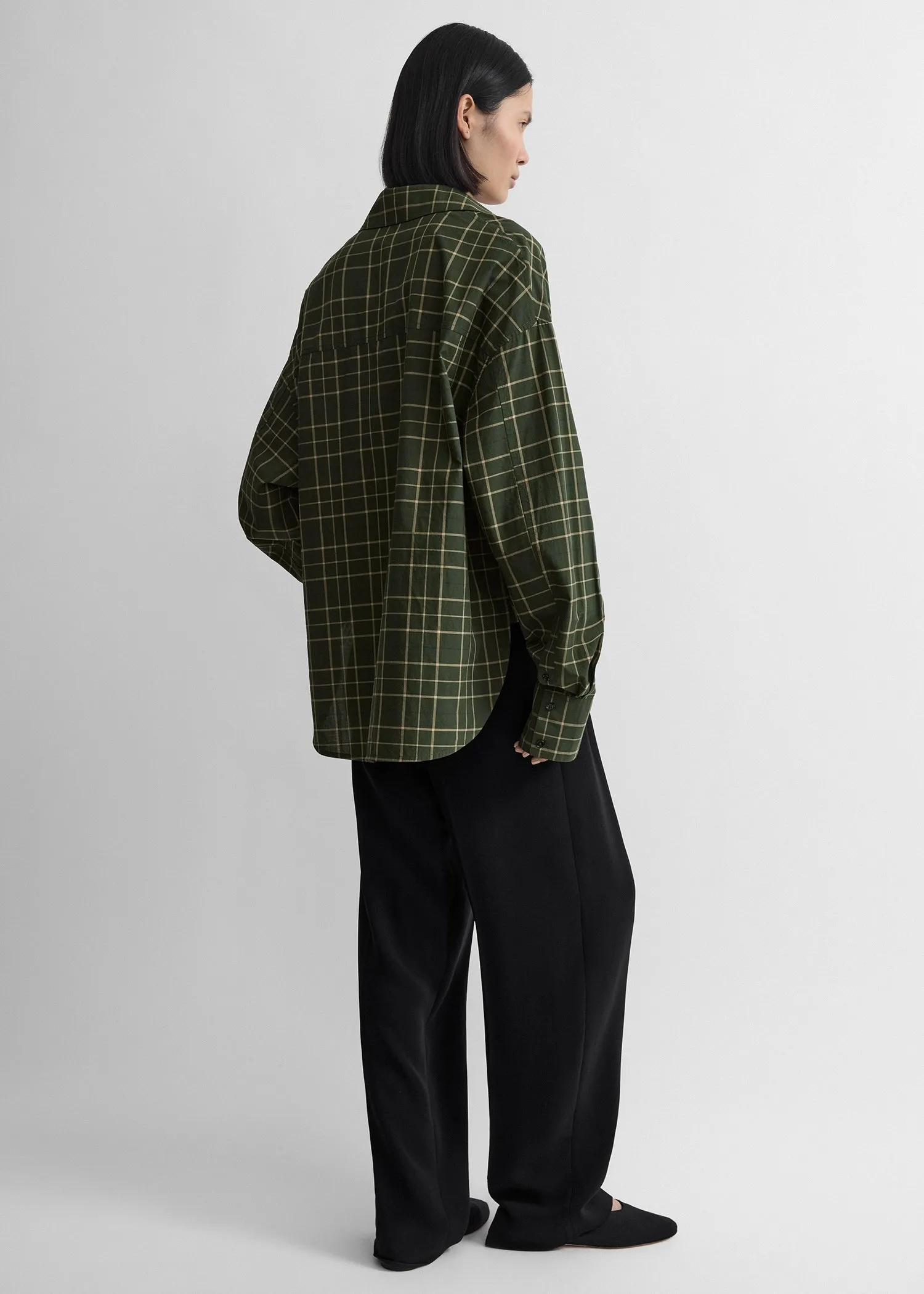 Boxy shirt pine/popcorn sold by Toteme product image thumbnail 3