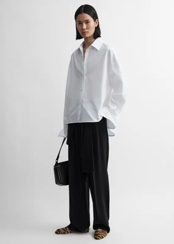 Boxy poplin shirt white made by Toteme