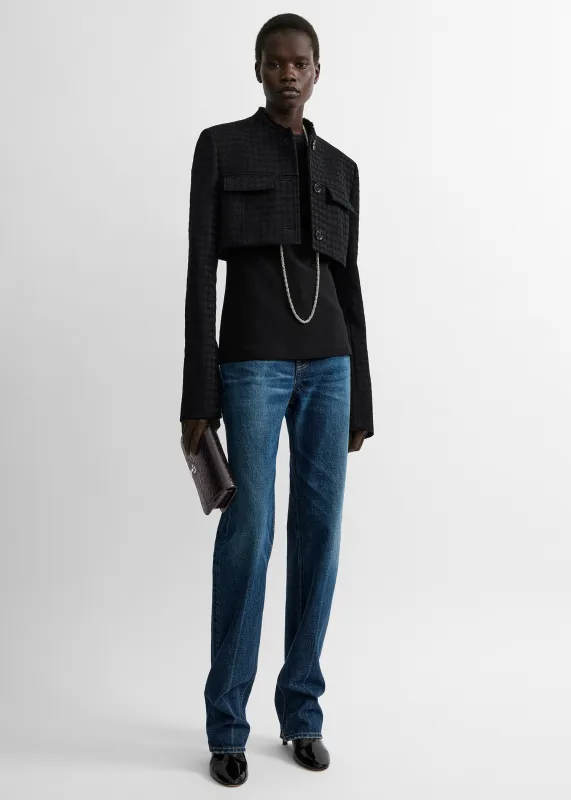 Micro blazer black made by Toteme
