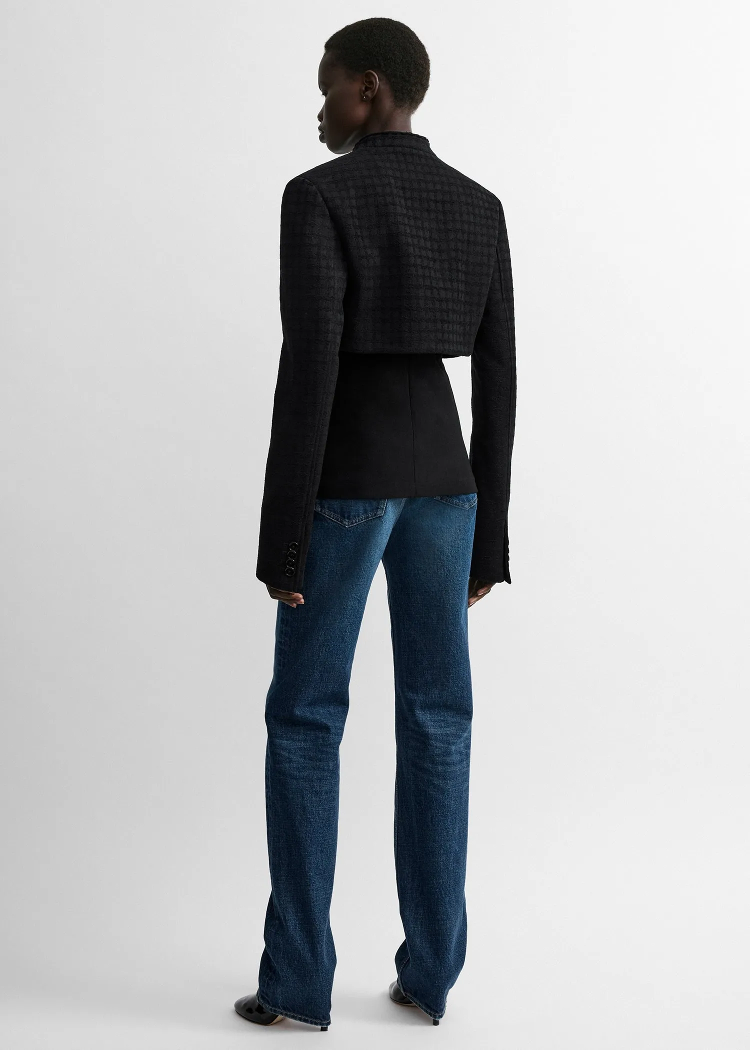 Micro blazer black sold by Toteme product image thumbnail 3