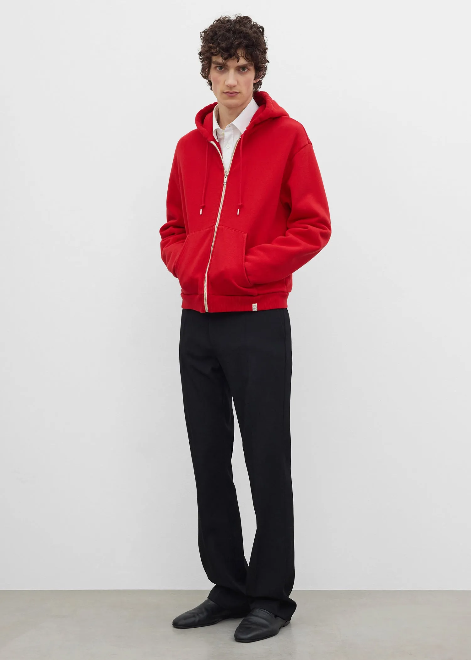 Zip hoodie red sold by Toteme product image thumbnail 3