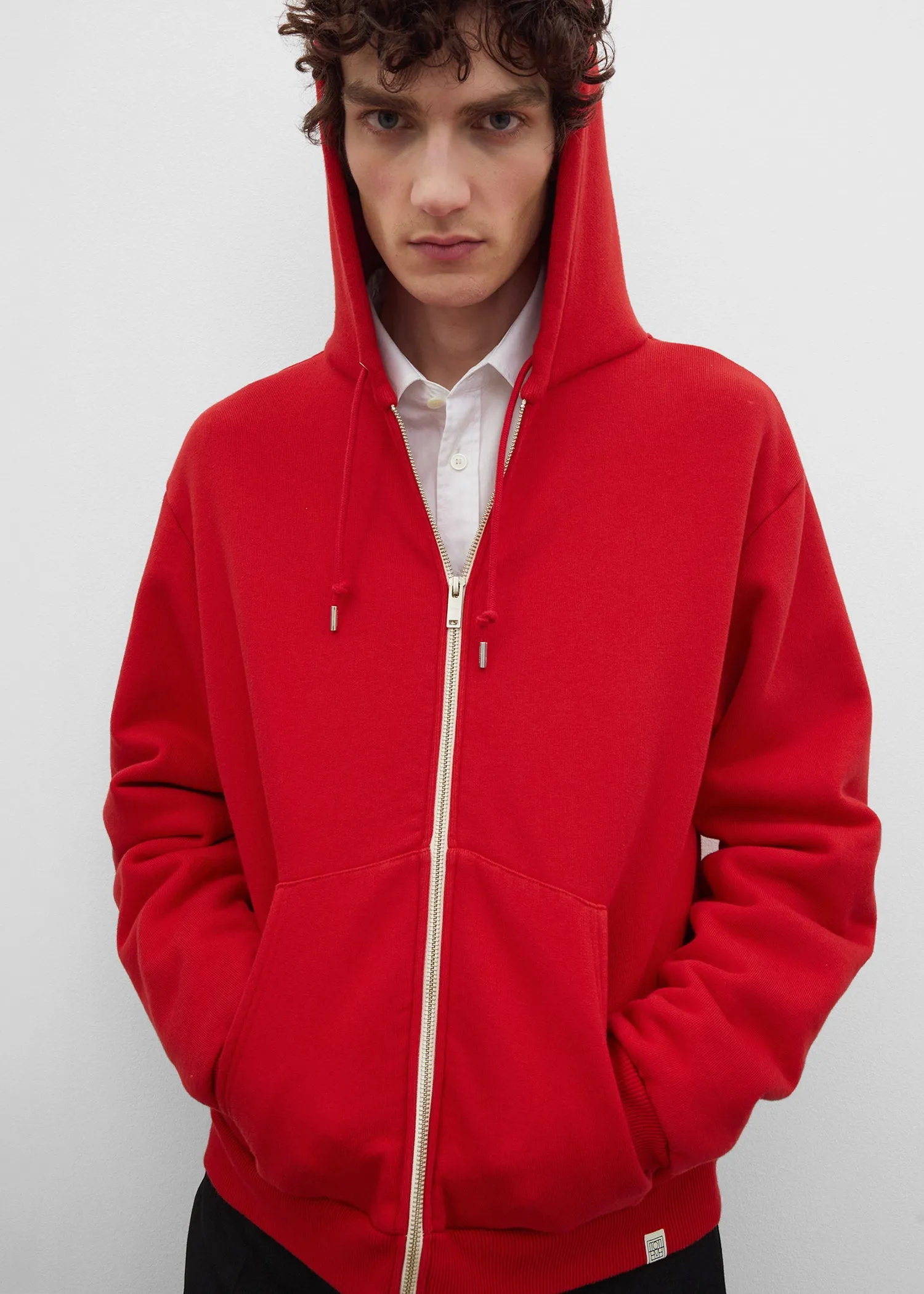 Zip hoodie red sold by Toteme product image thumbnail 2
