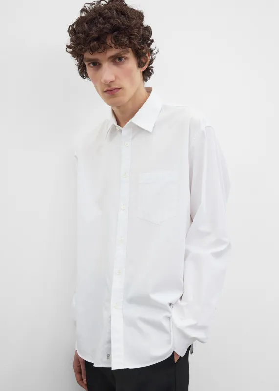 Casual pocket shirt white made by Toteme