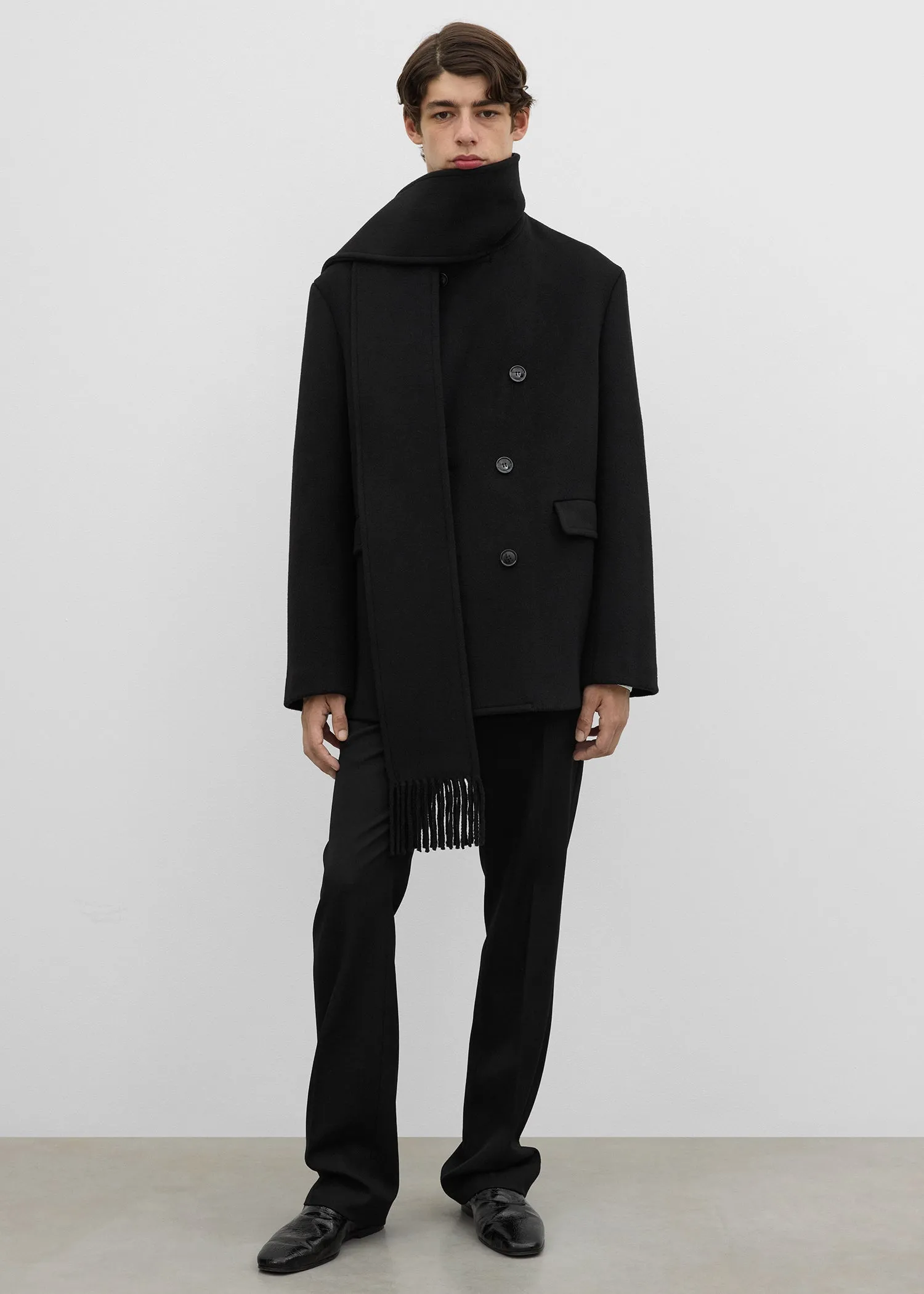 Scarf peacoat black sold by Toteme product image thumbnail 2