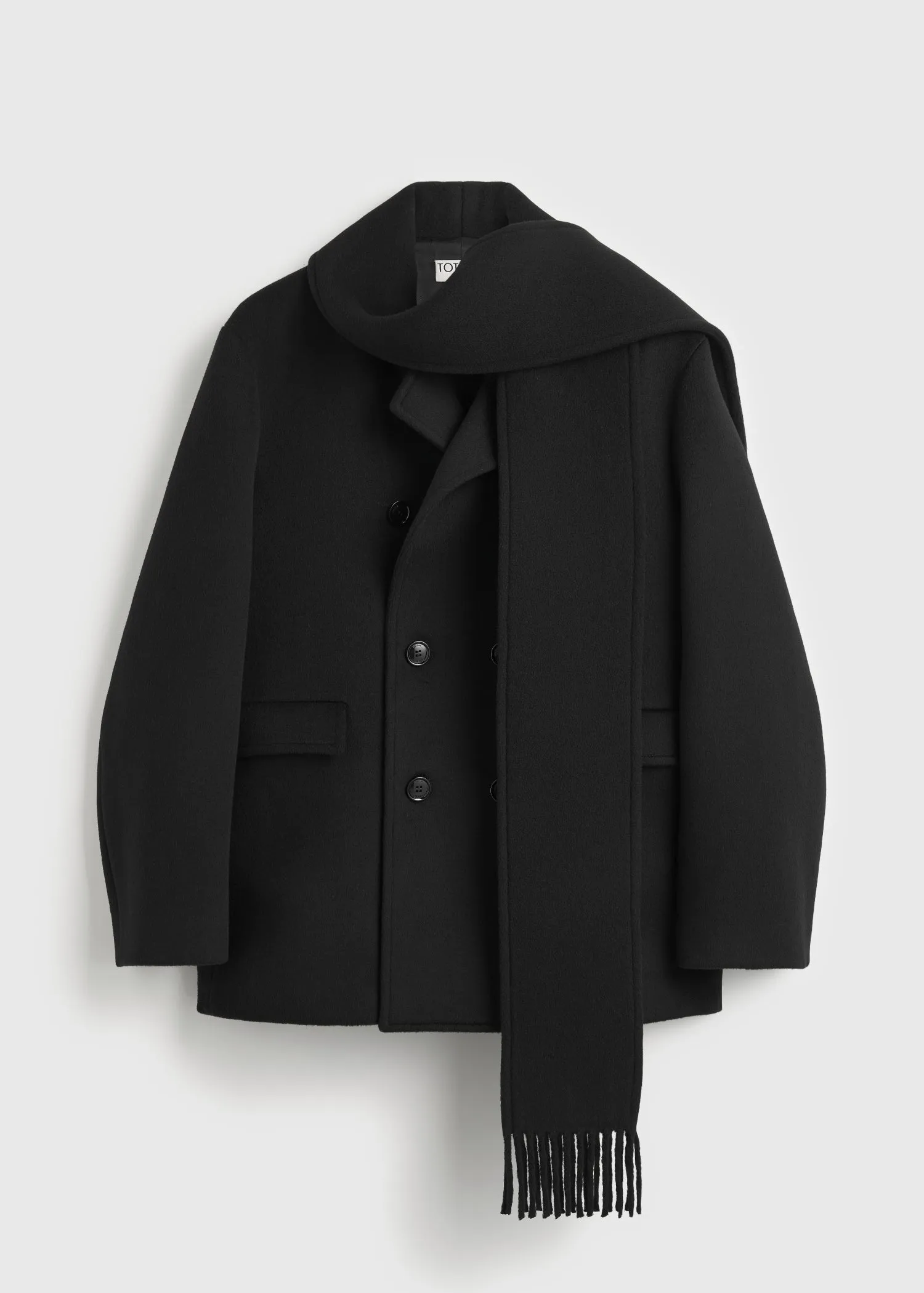 Scarf peacoat black sold by Toteme product image thumbnail 5