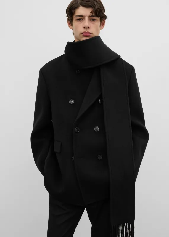 Scarf peacoat black made by Toteme