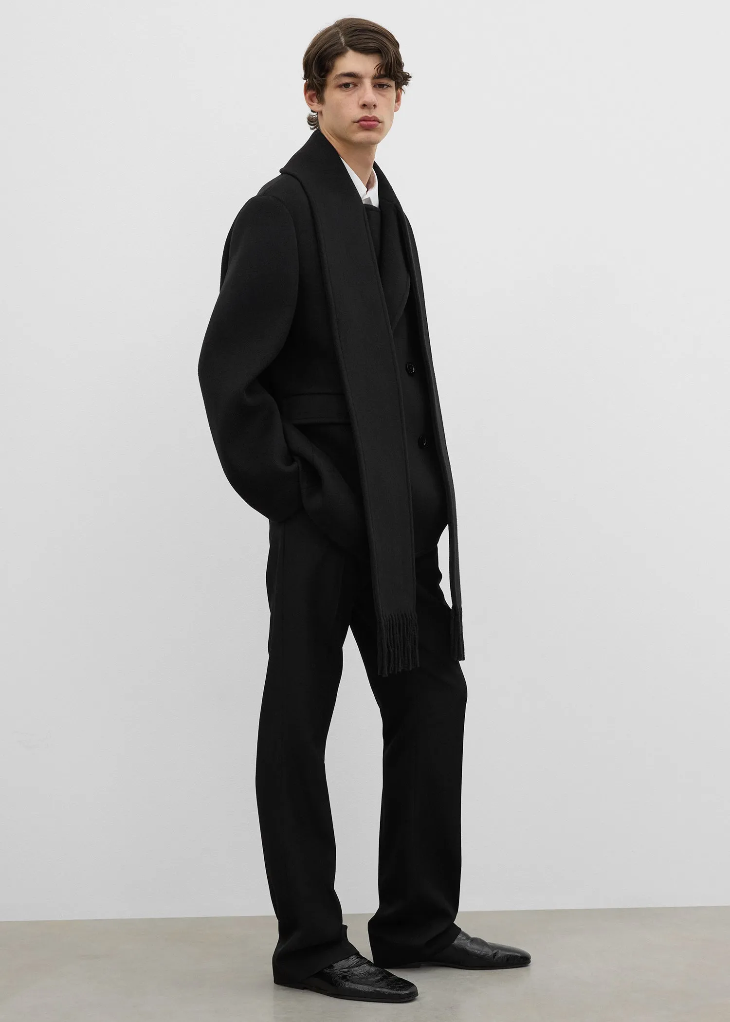 Scarf peacoat black sold by Toteme product image thumbnail 3