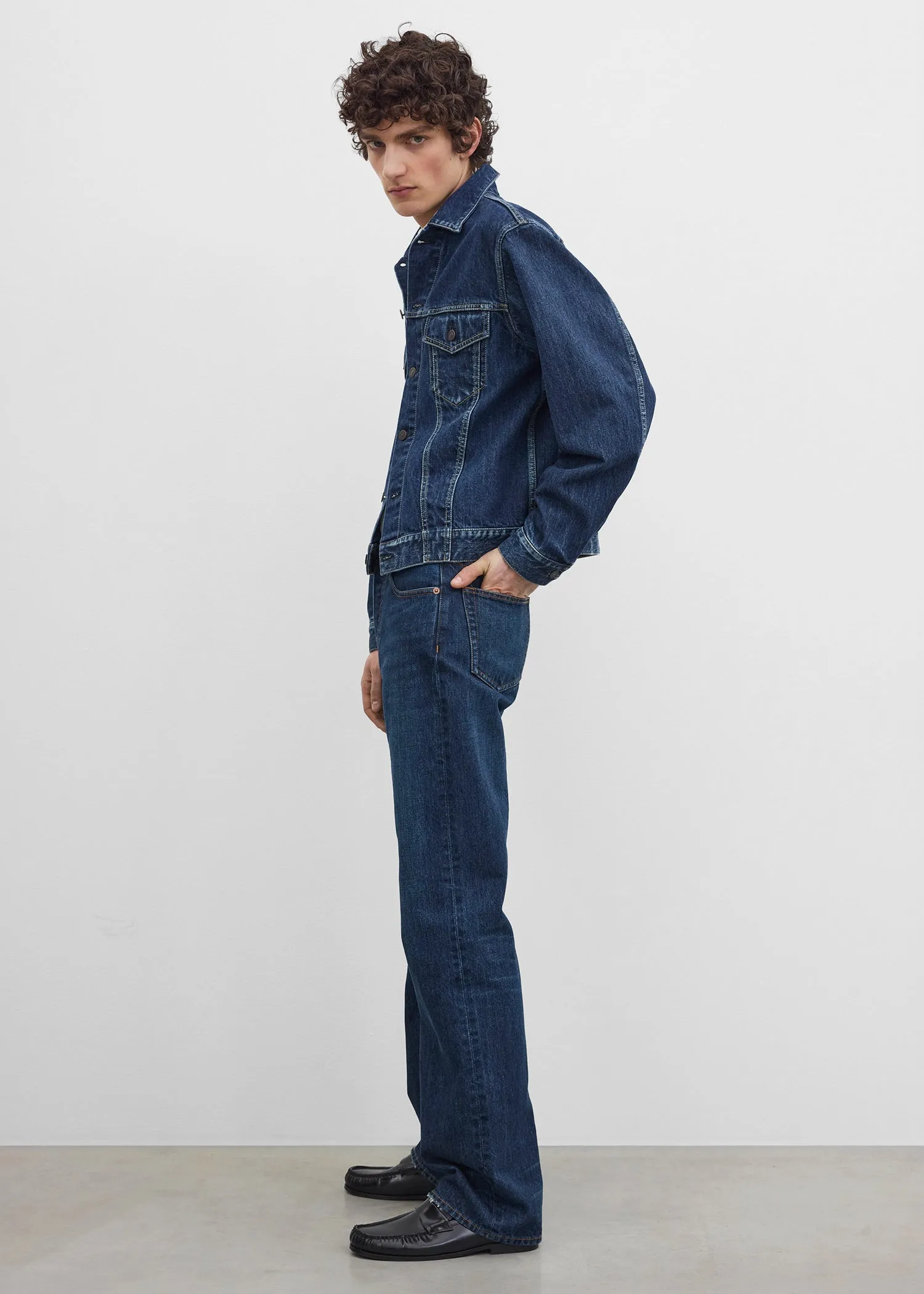 Denim jacket indigo sold by Toteme product image thumbnail 3
