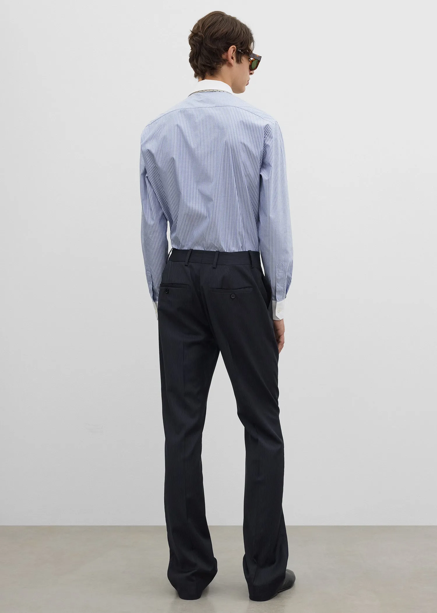 Bootcut trousers navy sold by Toteme product image thumbnail 3