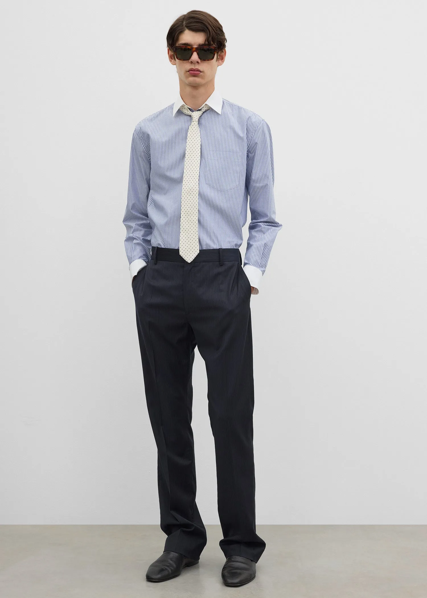 Bootcut trousers navy sold by Toteme