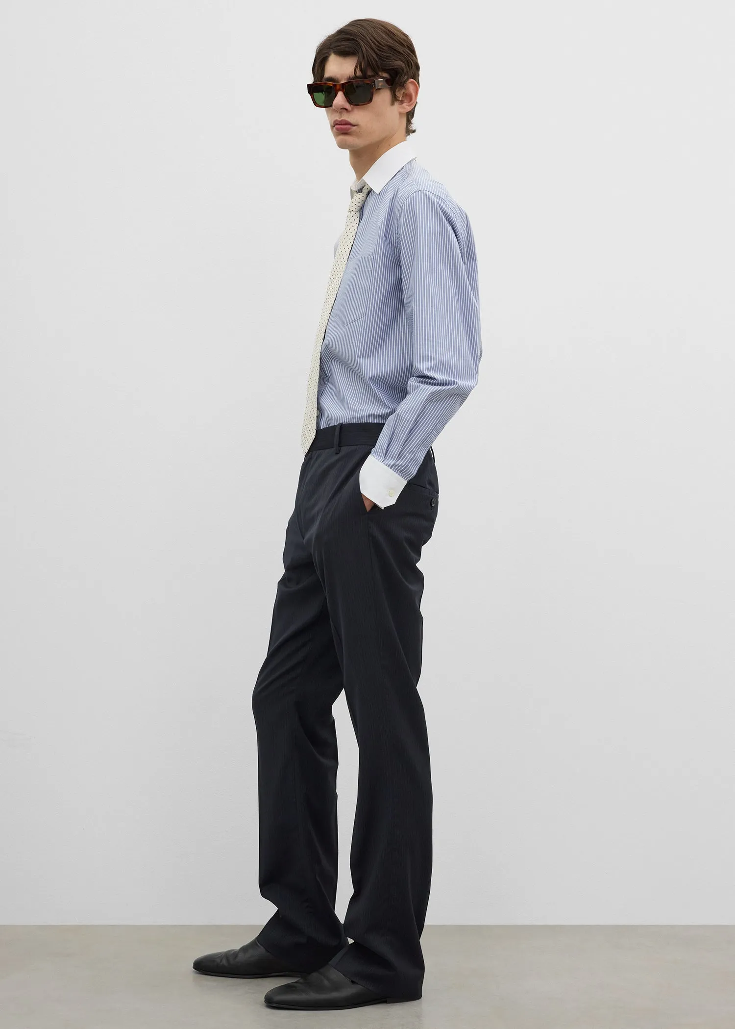 Bootcut trousers navy sold by Toteme product image thumbnail 2