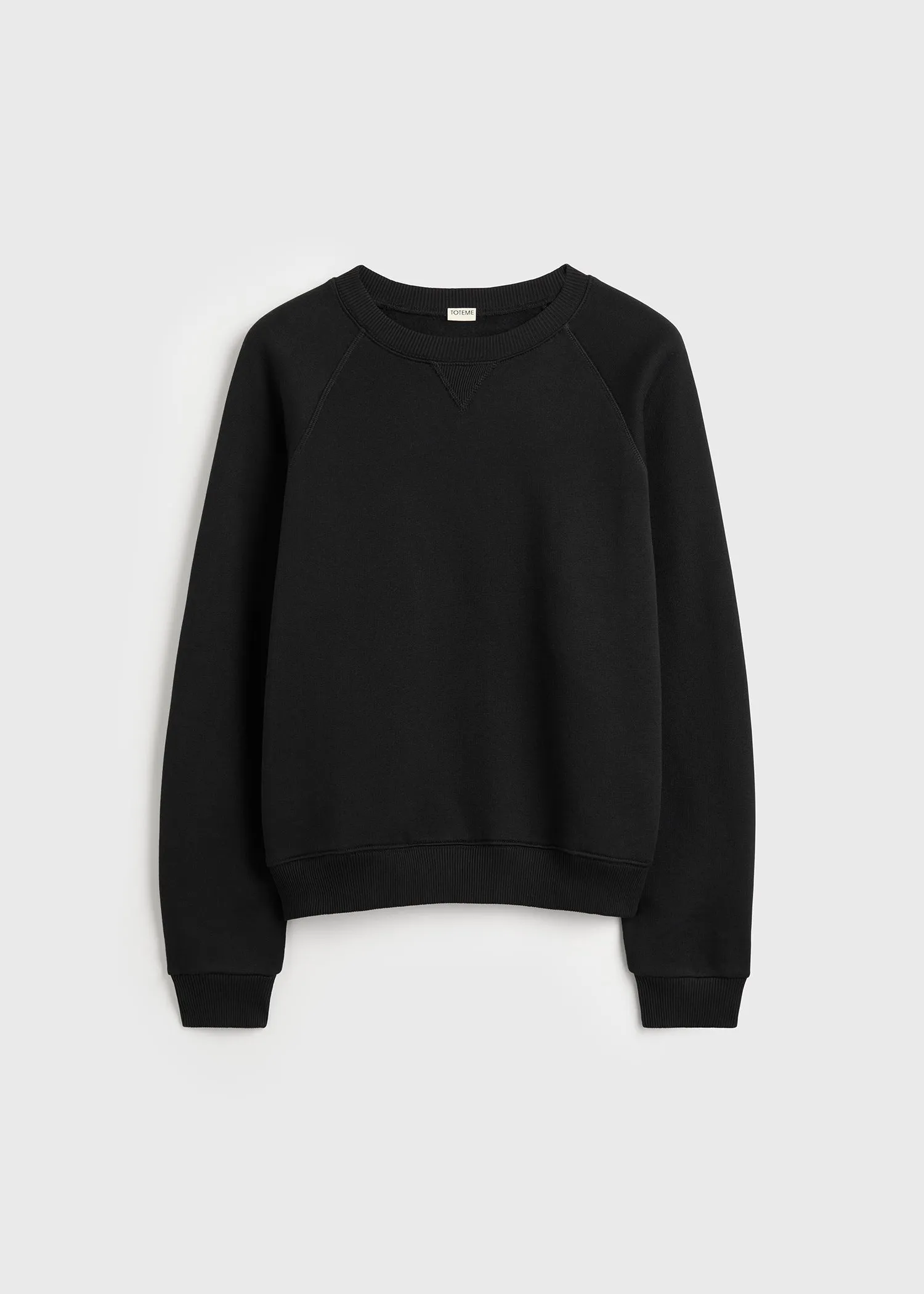 Cotton silk sweatshirt black sold by Toteme product image thumbnail 5