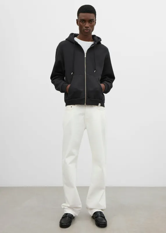 Zip hoodie washed black made by Toteme
