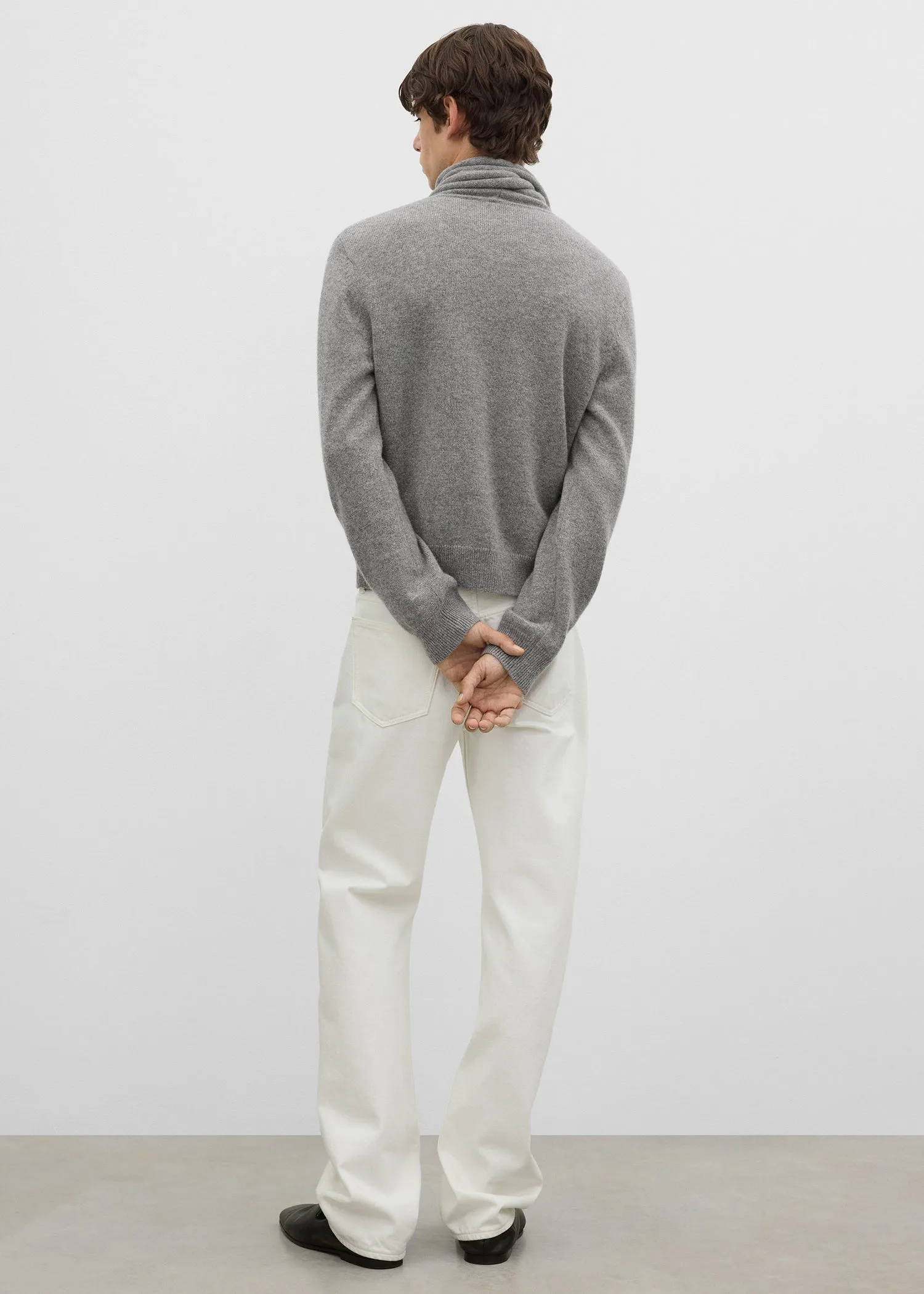 Scarf cardigan grey melange sold by Toteme product image thumbnail 4