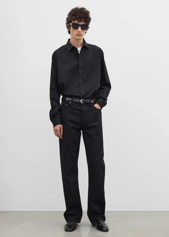 Straight denim black made by Toteme