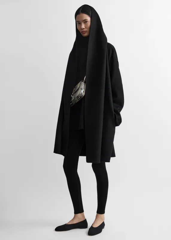 Hoodie coat black made by Toteme