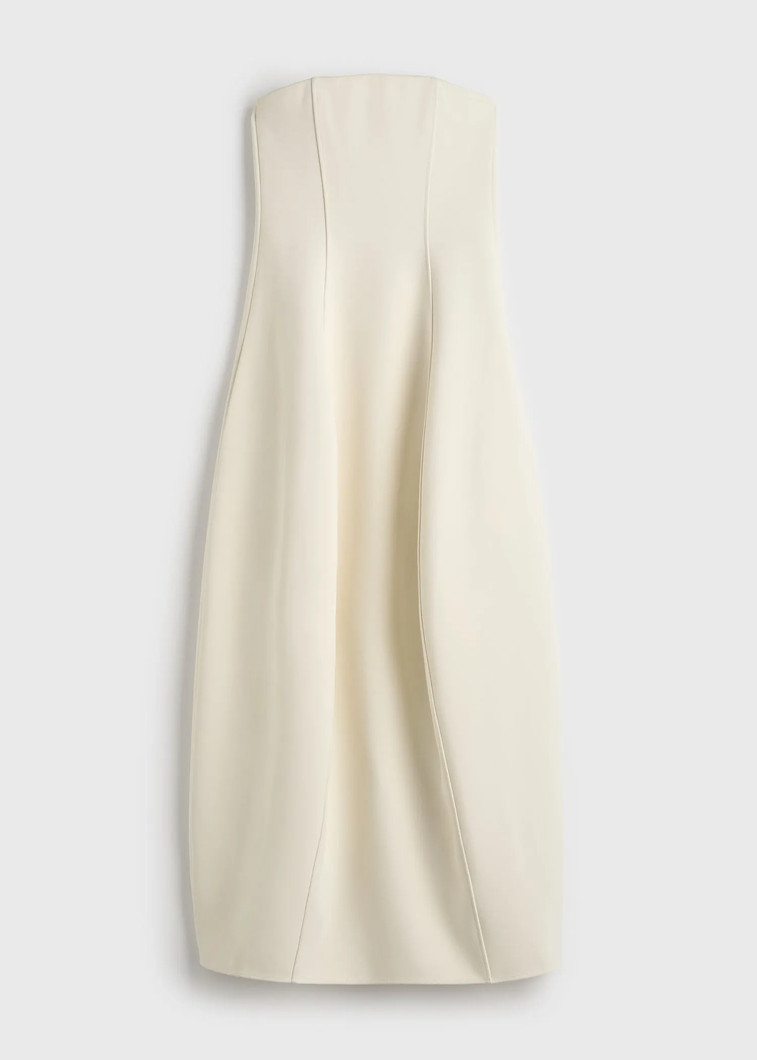 Strapless balloon dress ecru sold by Toteme product image thumbnail 5