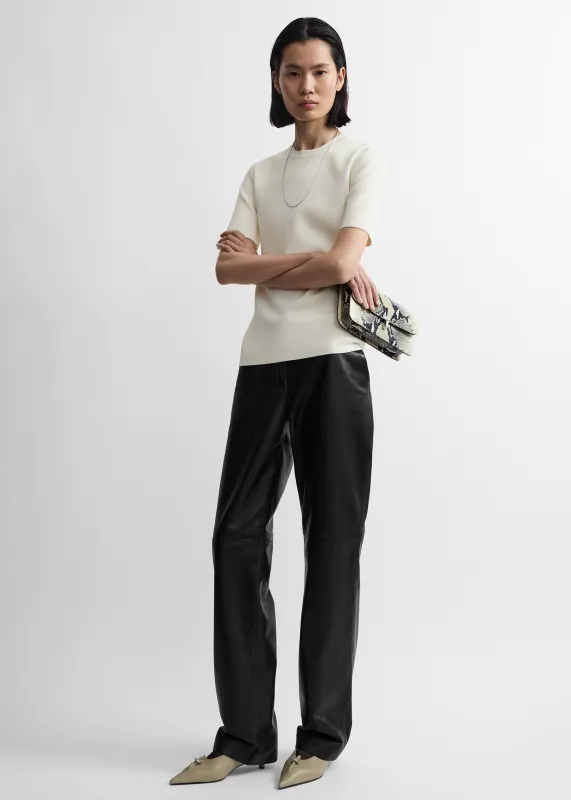 Easy leather trousers black made by Toteme