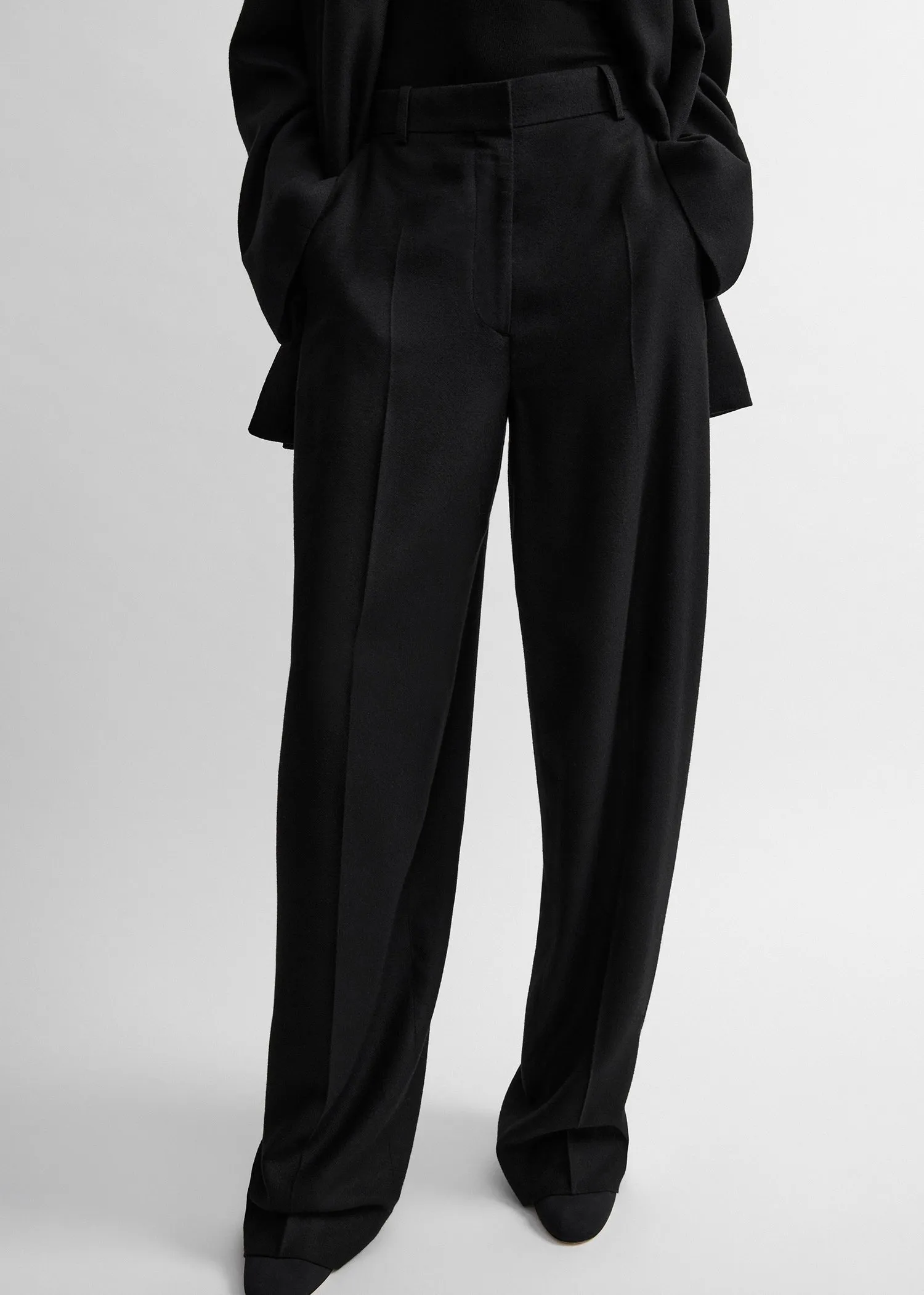 High-waist flannel trousers sold by Toteme product image thumbnail 4