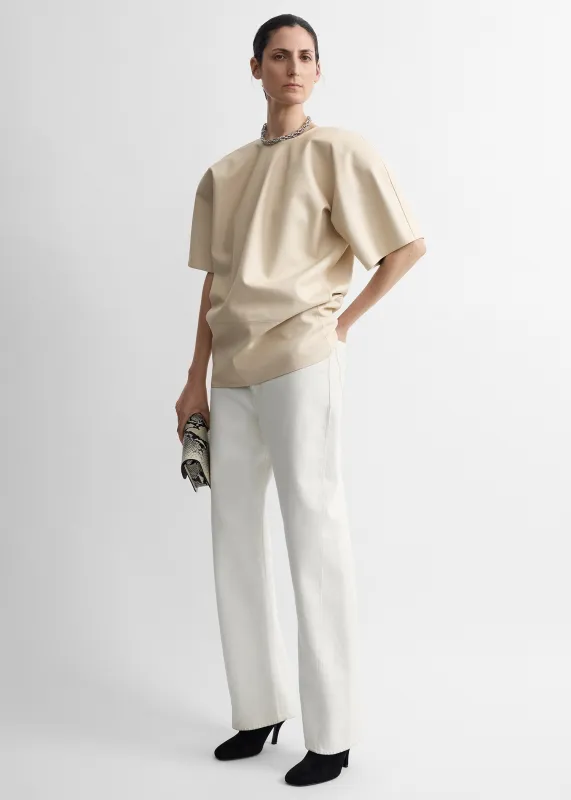 Cocoon leather top stone made by Toteme