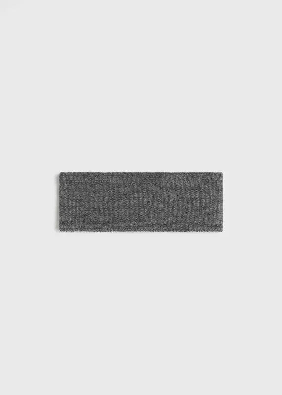 Cashmere headband grey melange made by Toteme