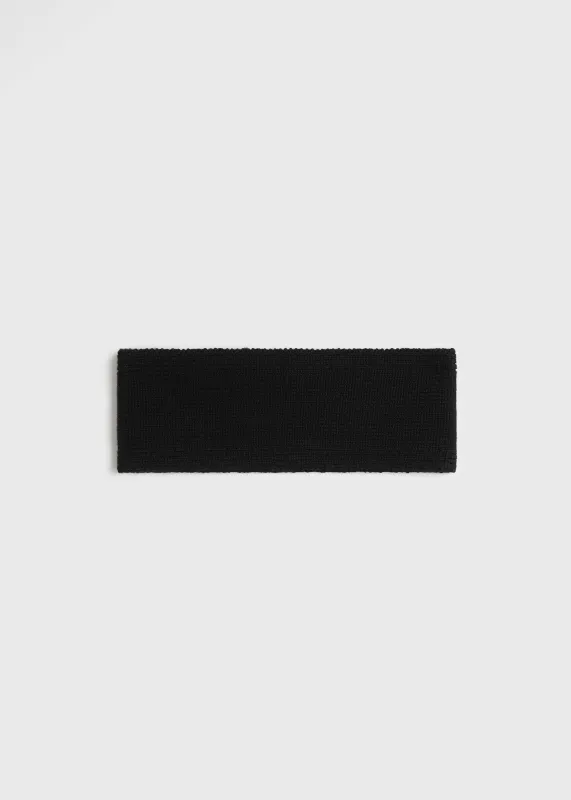 Cashmere headband black made by Toteme