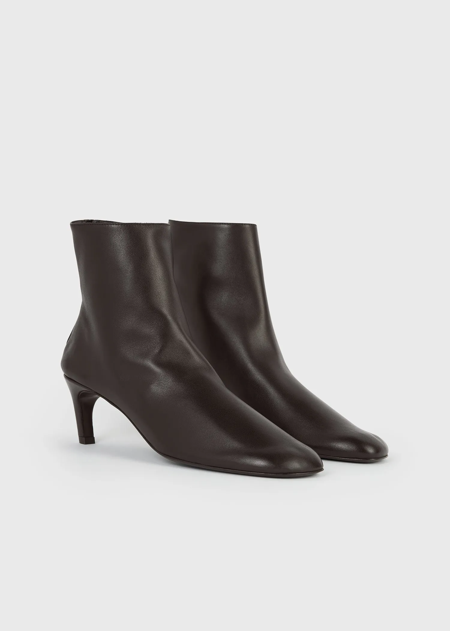 Soft nappa ankle boots bark sold by Toteme product image thumbnail 4