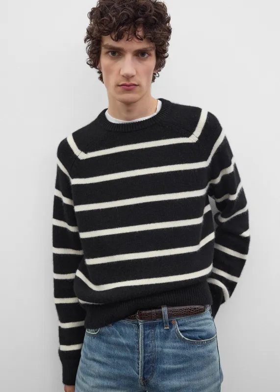 Raglan crew black/white made by Toteme