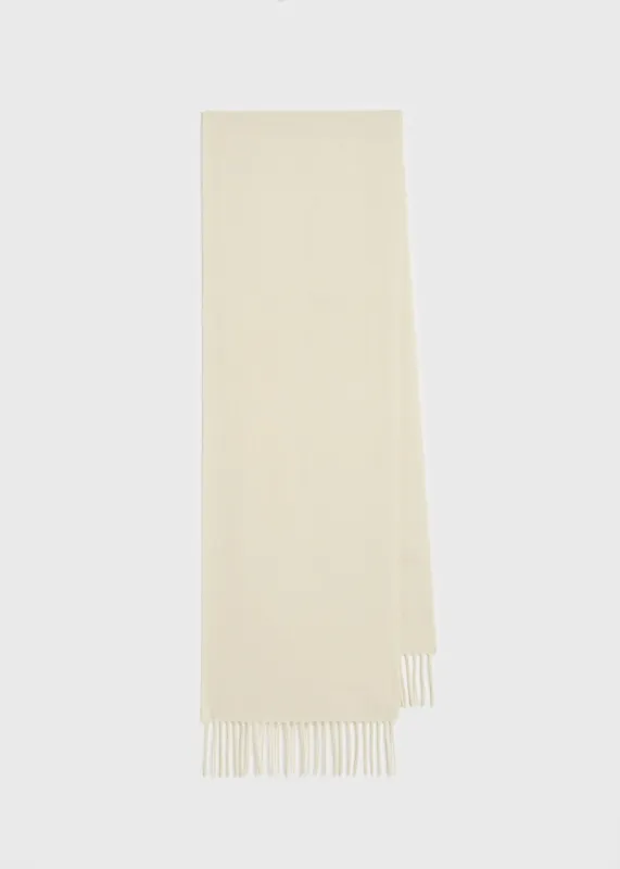 Wool scarf off-white made by Toteme