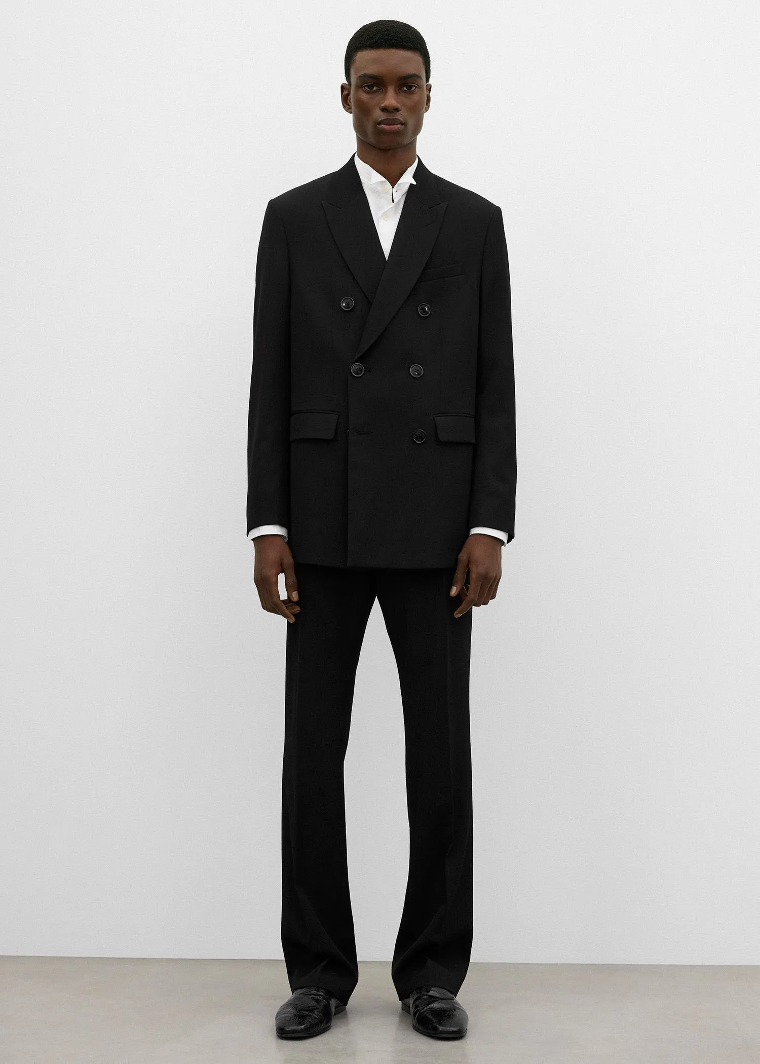 Boxy DB jacket black sold by Toteme