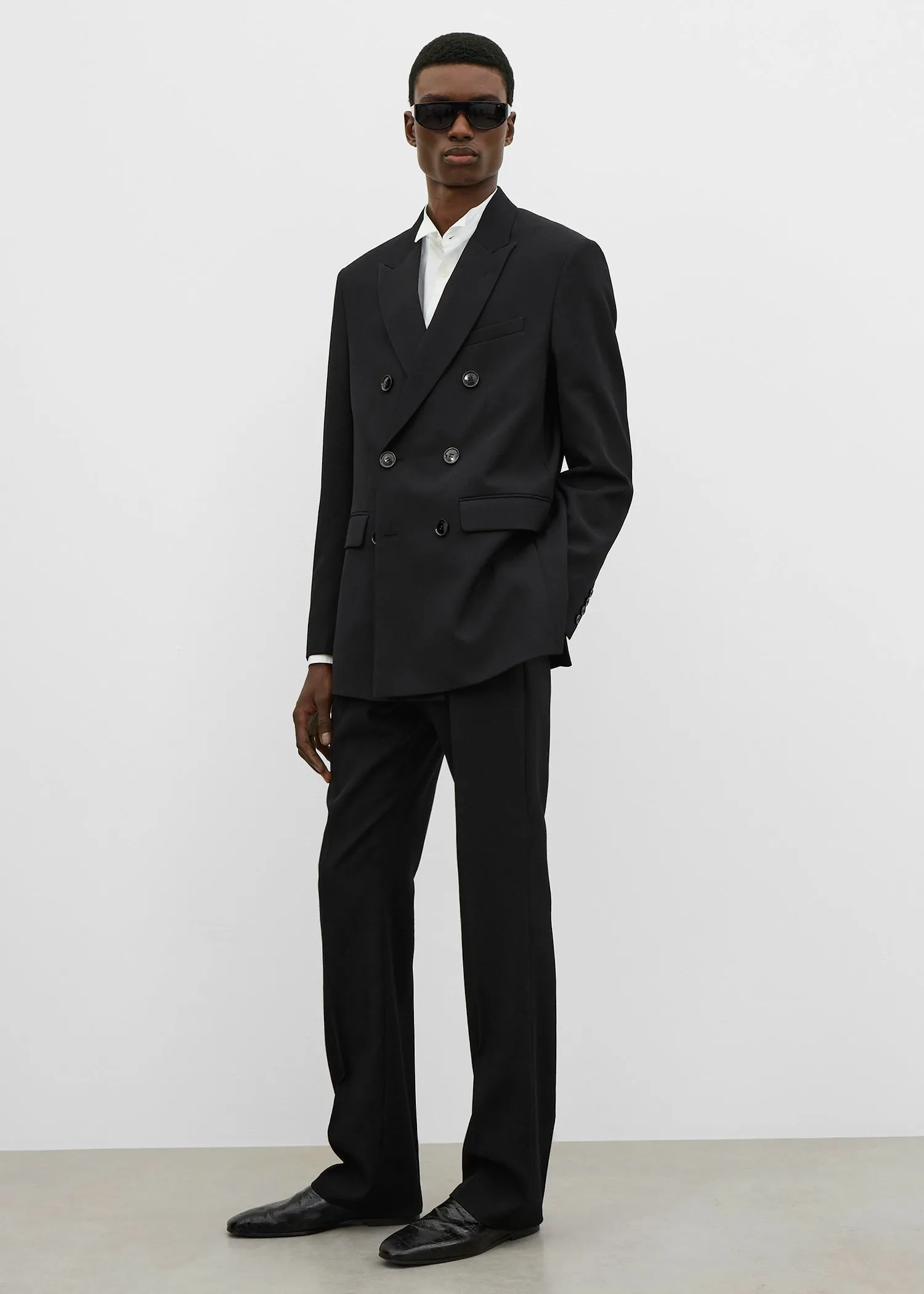 Boxy DB jacket black sold by Toteme product image thumbnail 2