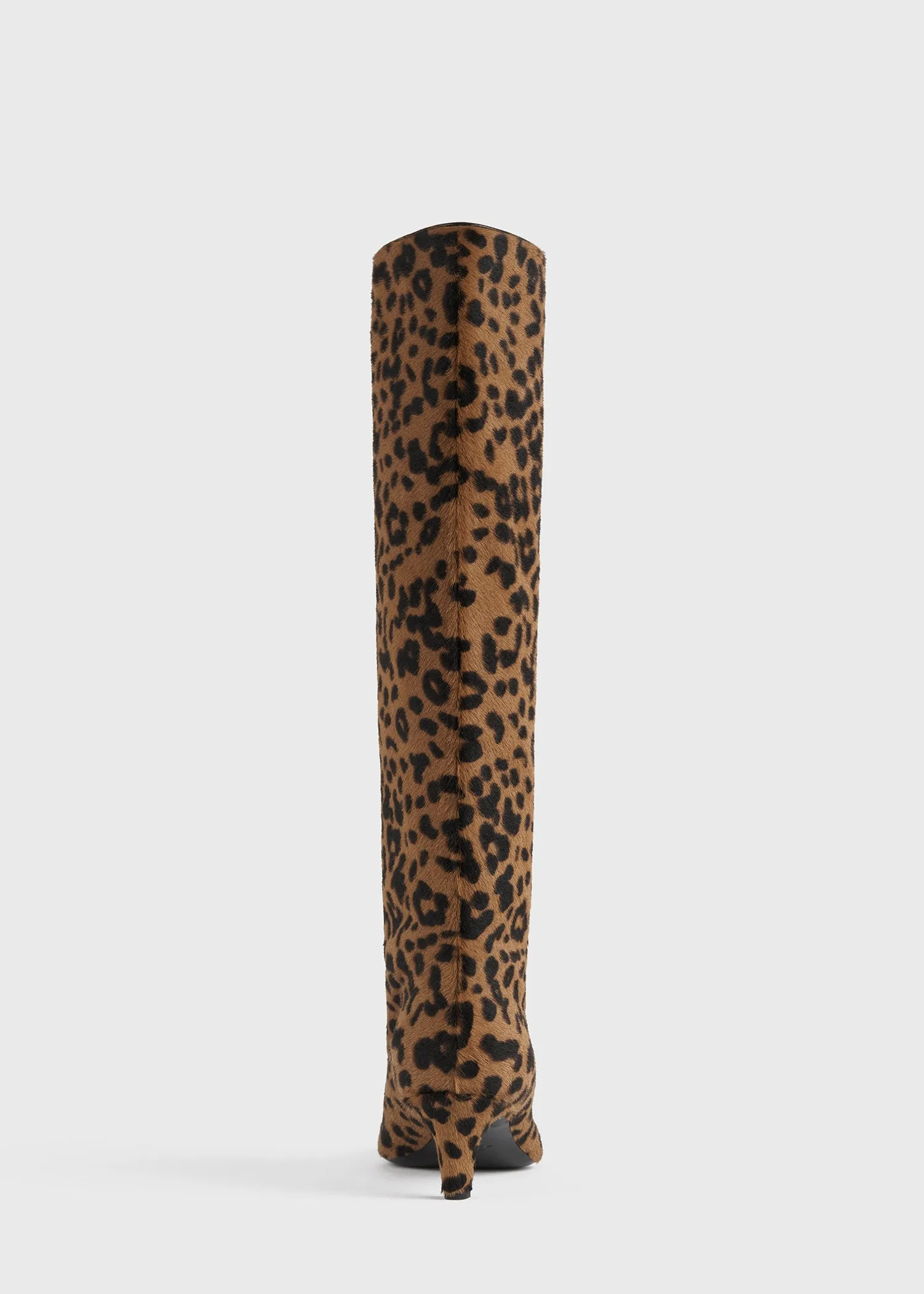 Leather wide shaft boots leopard sold by Toteme product image thumbnail 4