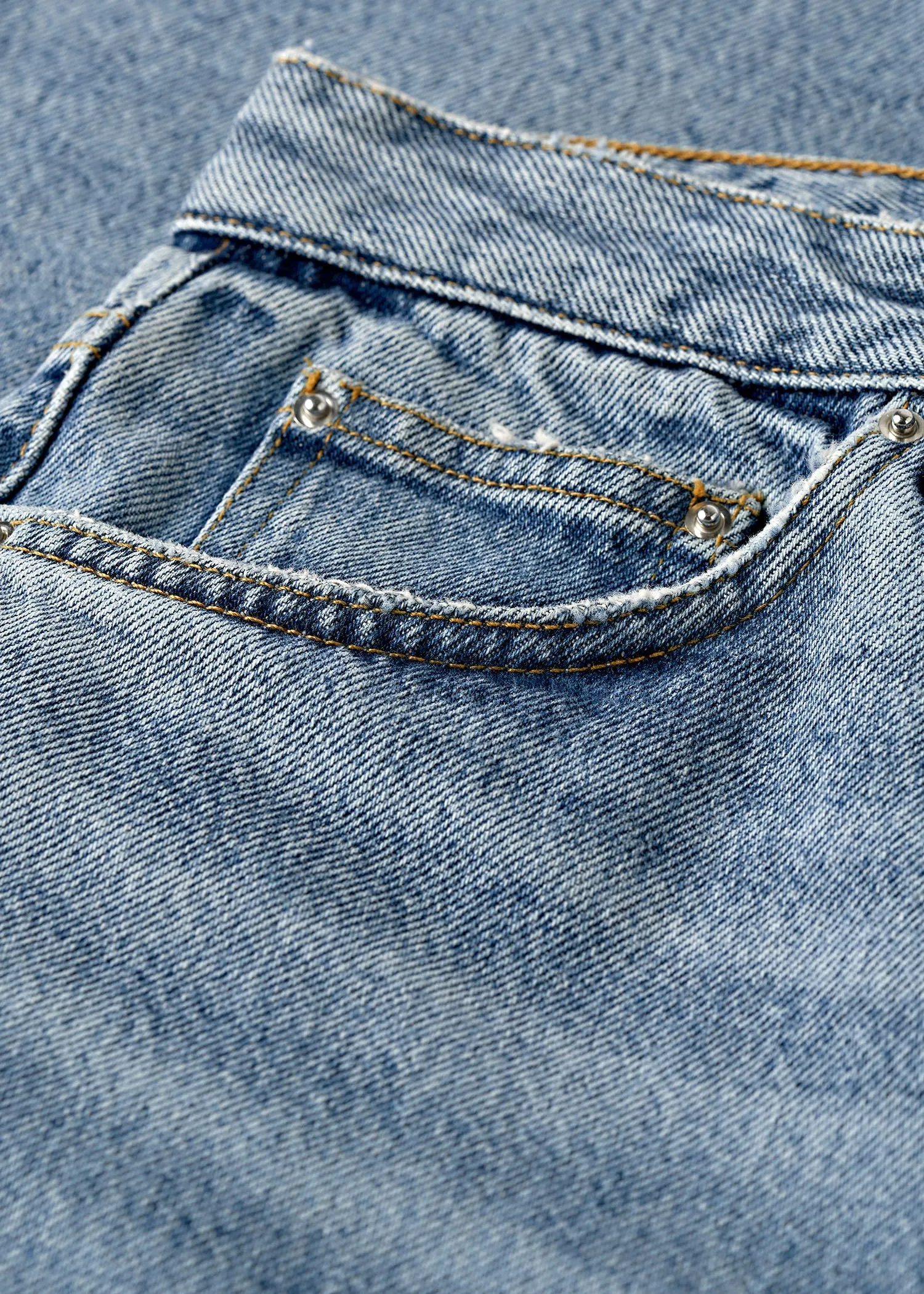 Flare fit denim worn blue sold by Toteme product image thumbnail 5