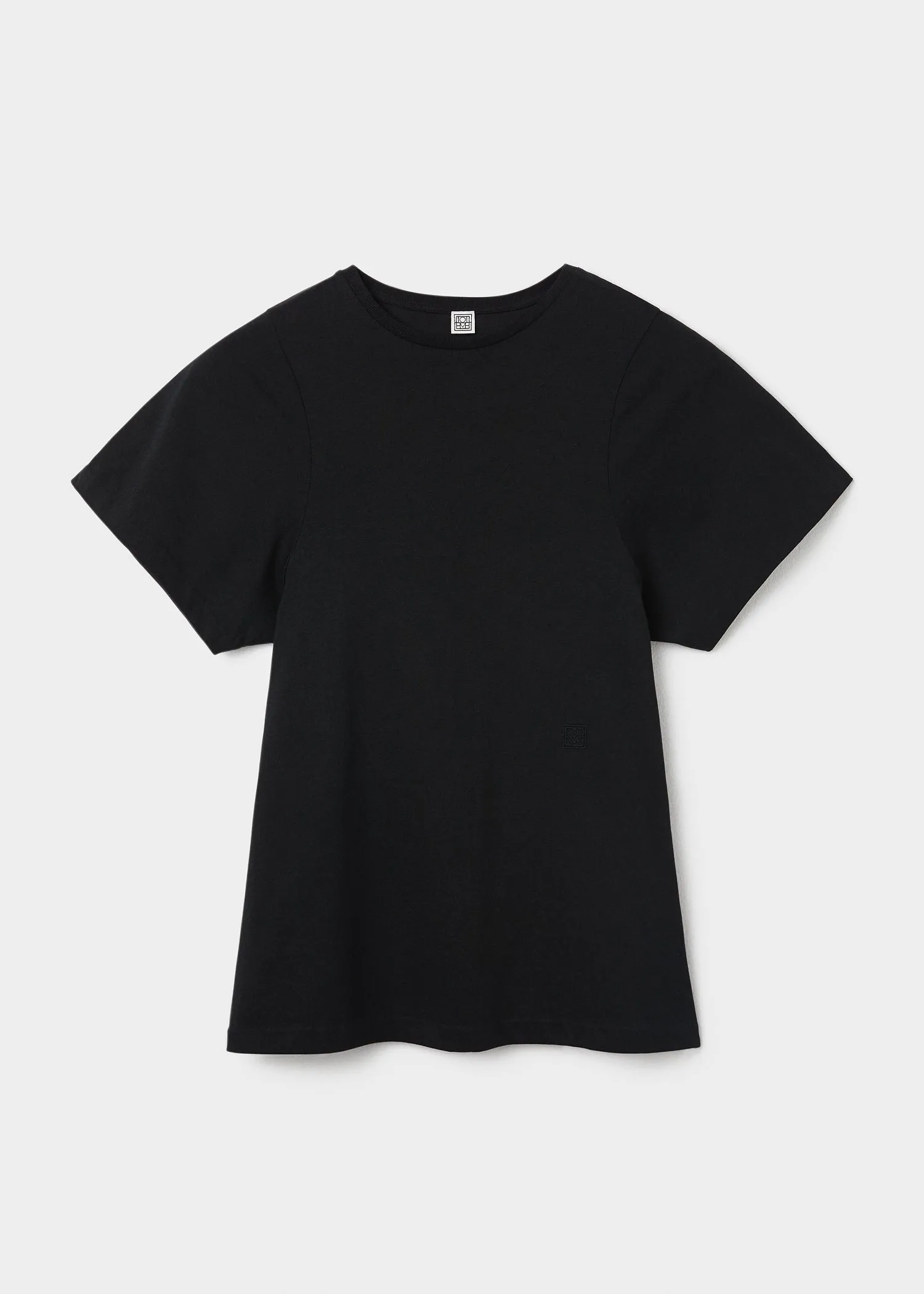 Curved seam tee black sold by Toteme product image thumbnail 5
