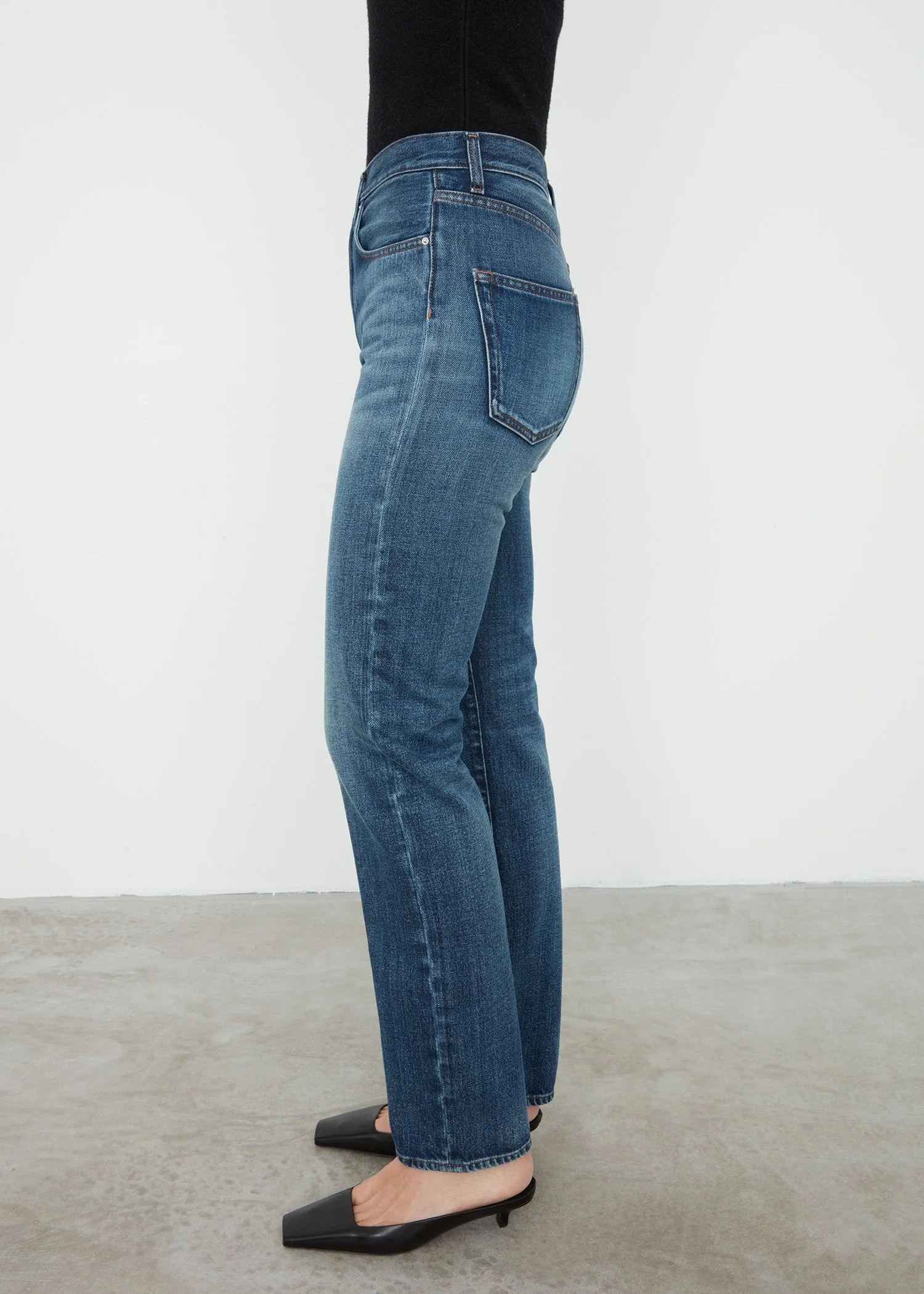Regular fit denim dark vintage wash sold by Toteme product image thumbnail 3