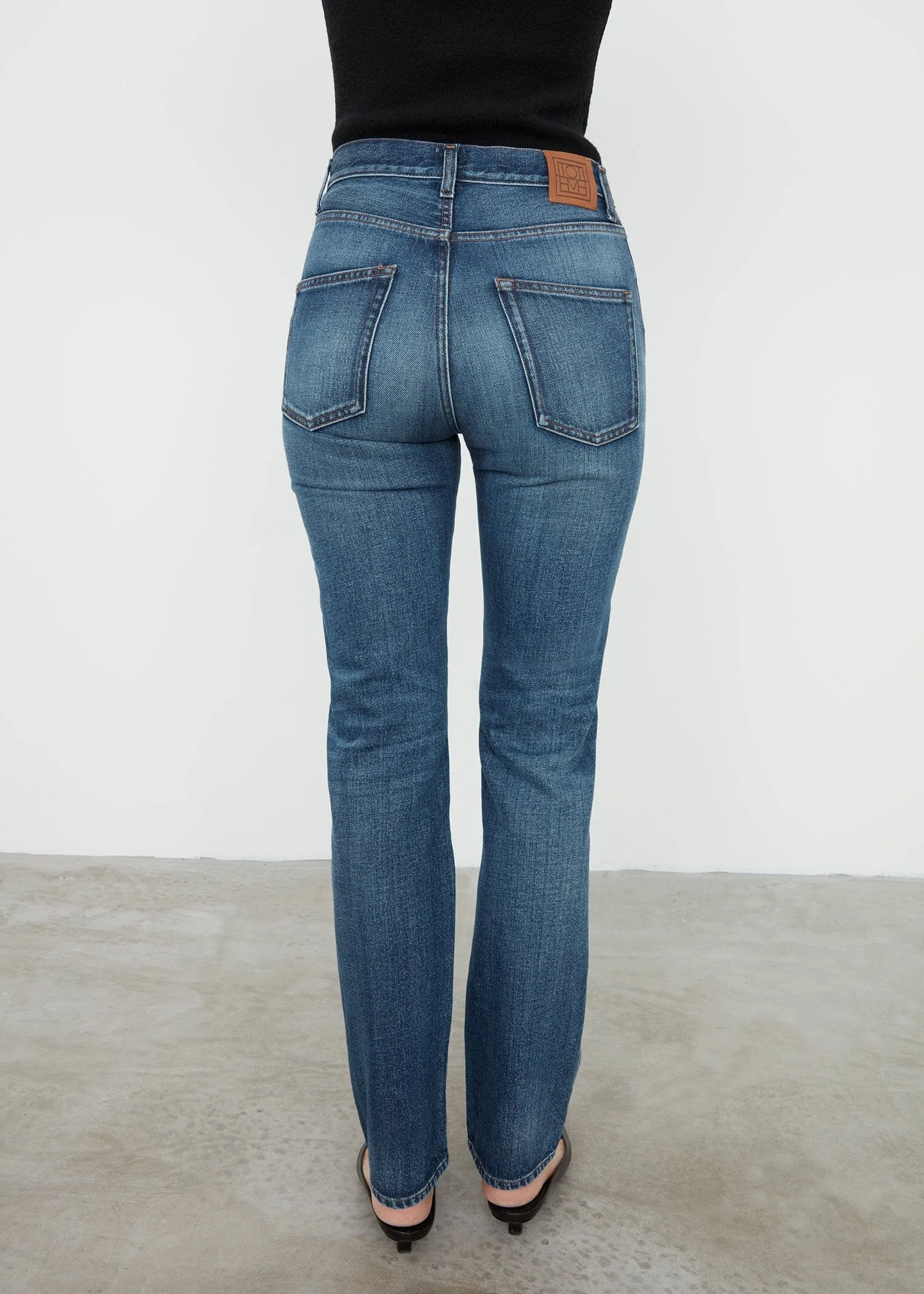 Regular fit denim dark vintage wash sold by Toteme product image thumbnail 2