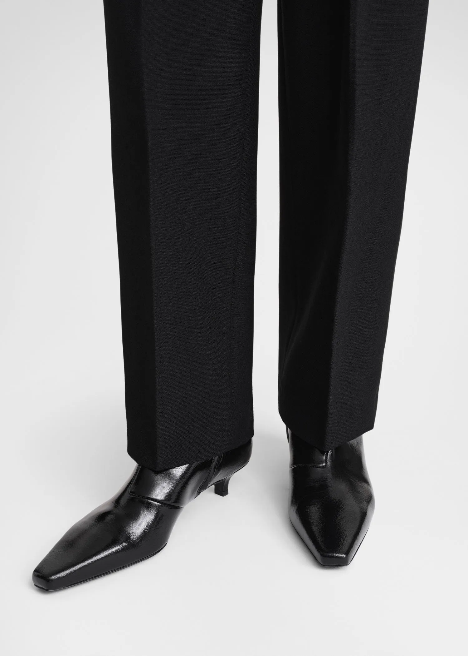 Slim patent ankle boots black sold by Toteme product image thumbnail 2