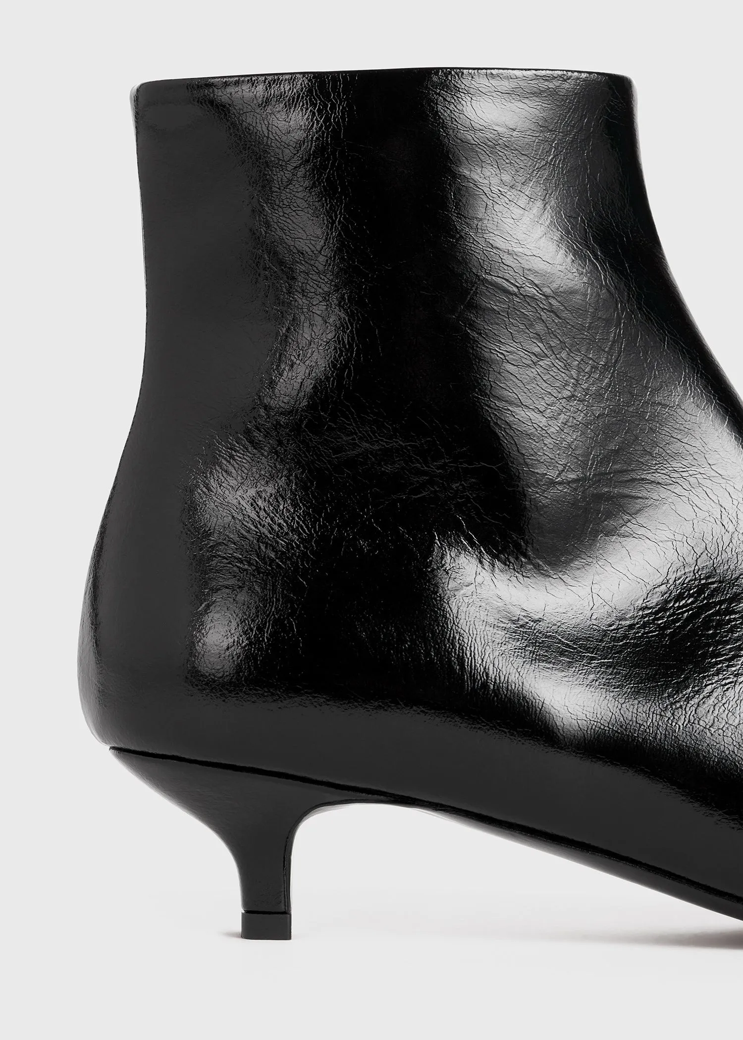 Slim patent ankle boots black sold by Toteme product image thumbnail 4