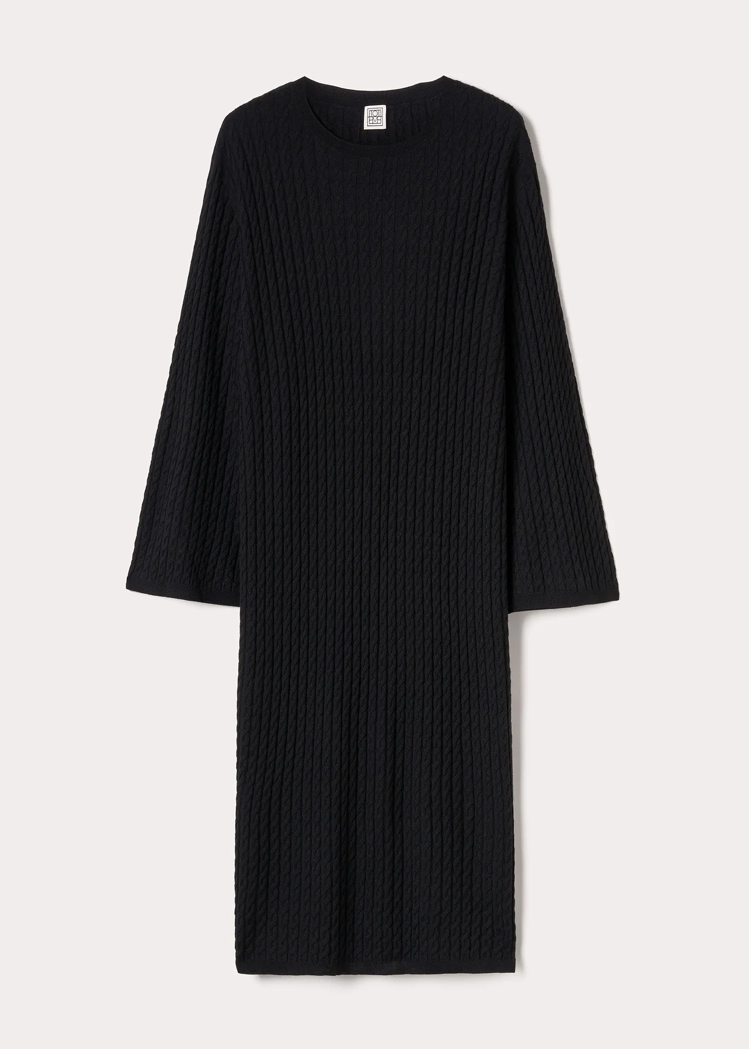 Cable knit dress black sold by Toteme product image thumbnail 5