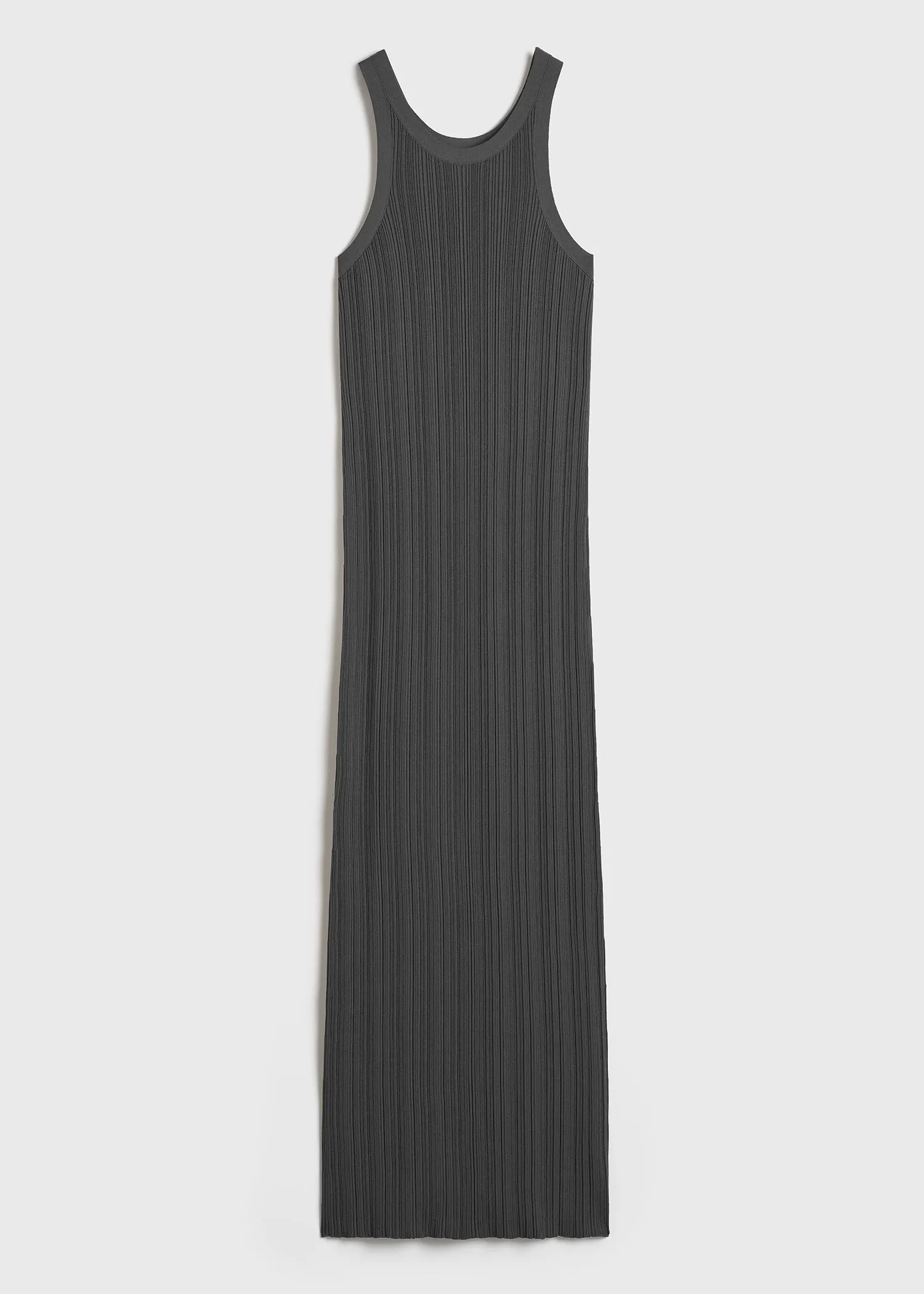 Seamless rib tank dress anthracite sold by Toteme product image thumbnail 5
