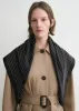 Striped embroidered monogram silk scarf black sold by Toteme