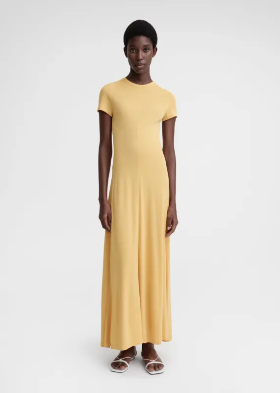 Fluid jersey dress cornsilk made by Toteme